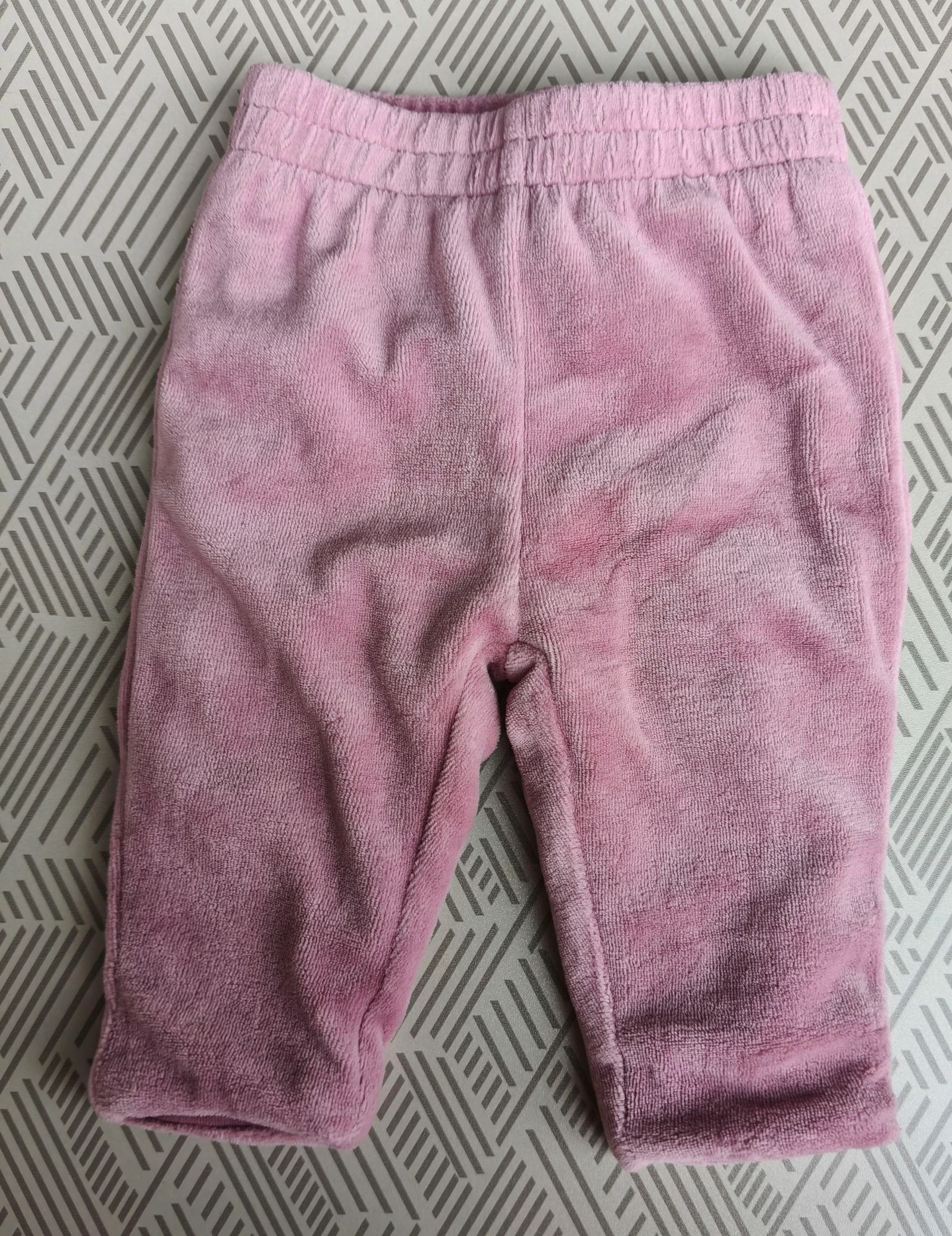 Pantalon chaud fille rose uni 3 mois